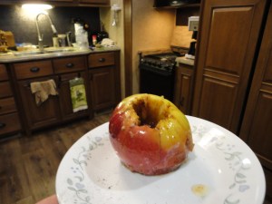 Cooked apple