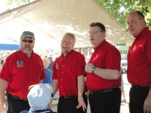 Really sweet they were singing to a woman in a wheel chair