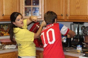 Wendy had it all under control. It was fun not having to be the chef!!