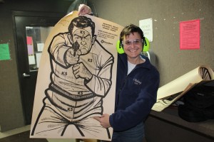 Shot him right in the junk. I was not messing around :)