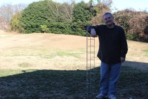 Lee with the "Christmas Tree"