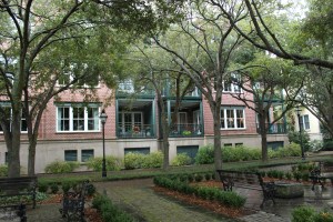 I could totally live in one of these apartments facing the park and then the ocean