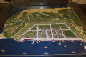 Model of the original walled city 