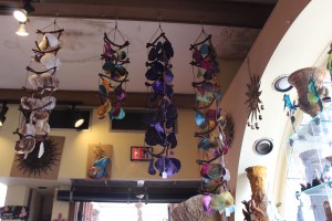 Really cool wind chimes in the store