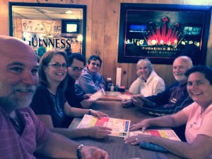 From back left Tracy, Ben, Kelly, Bill, Jo, Gene, and Eileen