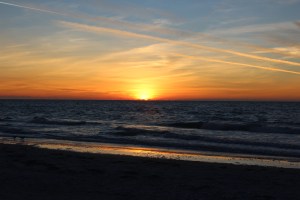 Sunset at Indian Rocks Beach in Largo Florida