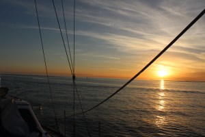 Sunset from the sailboat