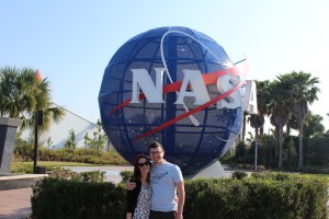 Kat and Micah at Kennedy Space Center
