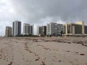 The tiny three story building in the middle is the condo complex my grandparents lived in