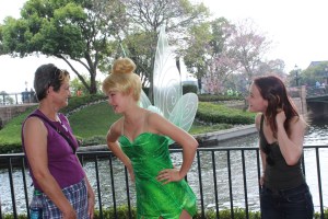 Tinker Bell was talking at me ...freaked me out a little