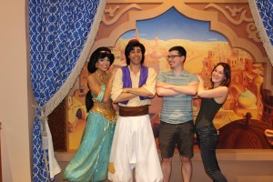 Micah with his huge man crush on Aladdin