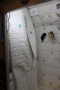 The beds were weird you have to zip yourself into them so you don't float away