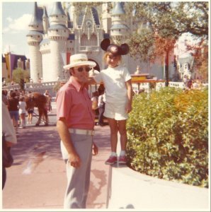 My dad and I in Disney the year it opened 