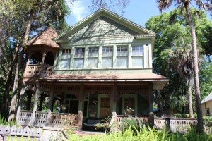 Gingerbread house on a side road 