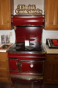 A cast iron stove with a cook top for the posers 
