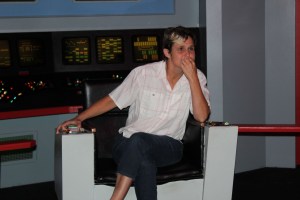 The moment I had been waiting for ...sitting in the Captain's chair channeling my inner Kirk...pondering how to get us out of another jam