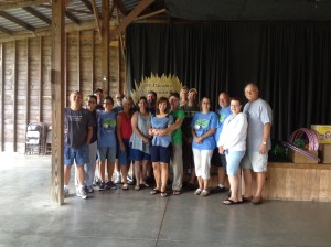 Lee, me, Red, Pam, Guy, Sue, Pat, Bridget, Dave, Sharon, Cori, Greg, Bill, Kelly, Jo, and Craig