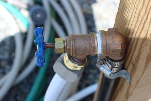 The new water spigot