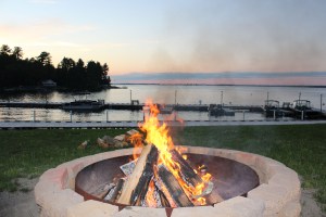 Great campfire and no wood required