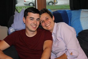 My son-in-law Micah and me