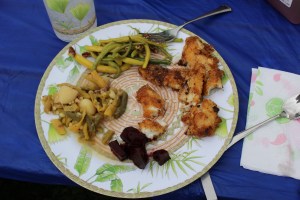 Yummy plate of food and all from local ingredients