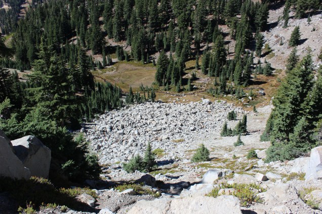 Lots of rock slides along the way 