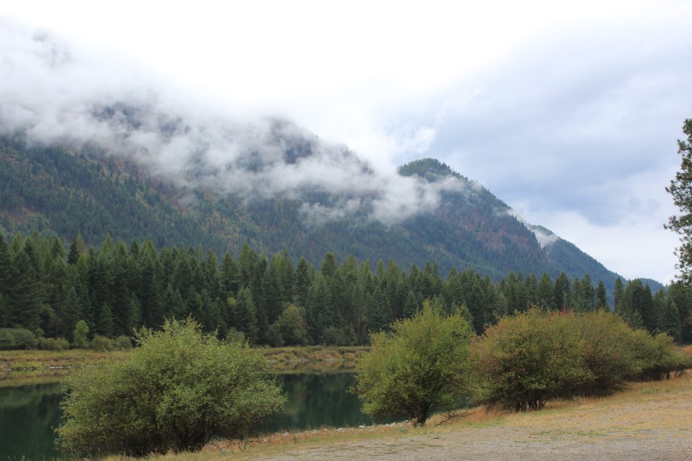 Pretty view of the river at Thompson Falls