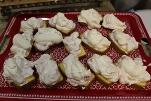 Strawberry poundcake I made with real whipped cream