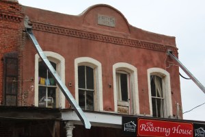 Check out the metal drain spouts