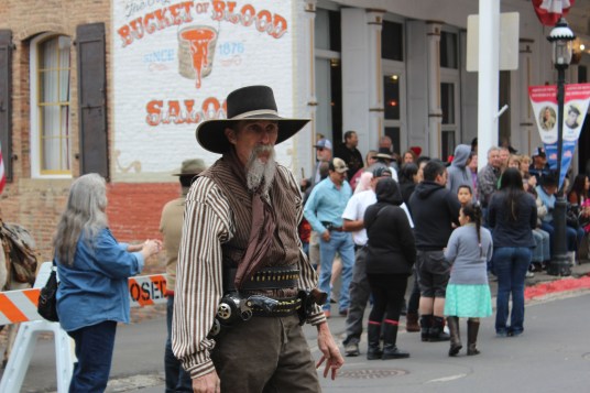 This guy did the starting guns hots..seriously old west