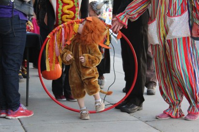 And they had their little lion walk through the hoop for candy was adorable