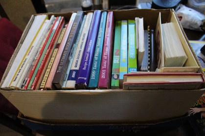 My awesome box of recipe books!!