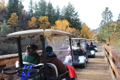 And the 8 wooden bridges that we went over