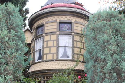 One of the many cuppolas on the outside of the house