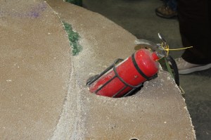 I liked that all the floats have fire extinguishers on them