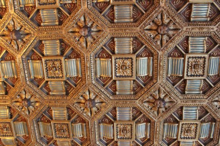 This ceiling had cherubs that looked down on you. Kind of creepy :)