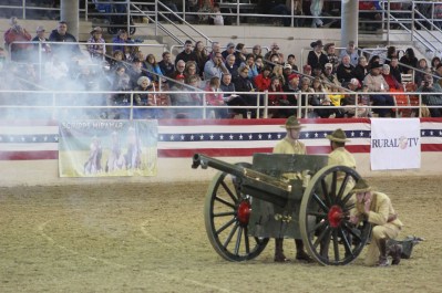 They even fired the cannon. Loud!