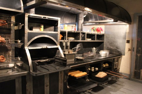 Cooking area. He had a male asian chef