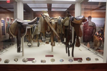 One of the coolest rooms had several saddles and belt buckles