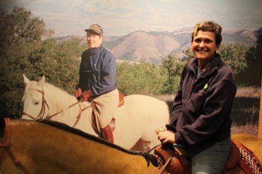 And could take a picture with yourself riding with President Reagan