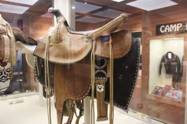 This saddle was gifted to him by Gorbachev. I wonder if he ever used it?