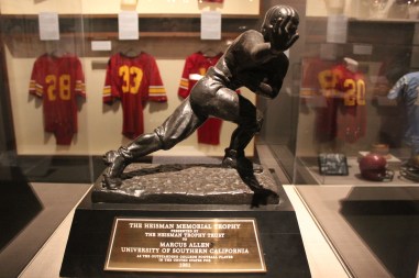 I got chills when I saw this MArcus Allen Heisman trophy
