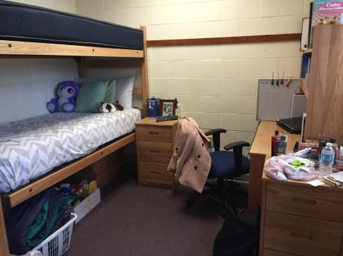 Her room, not too messy