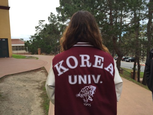 Kay just got back from a 1-month immersion experience in Korea and since she attended Korea University got this very cool jacket