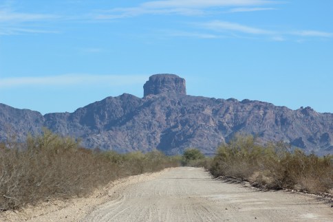 Beautiful views of Castle Dome driving in
