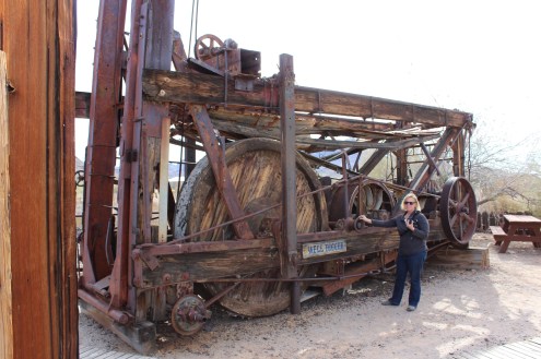 Huge mining equipment. I made Cori stand there for scale