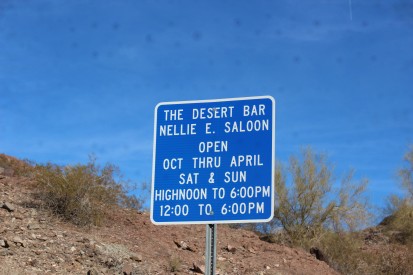 The Desert bar sign