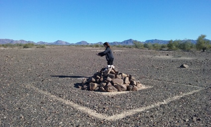 We found this mound of rocks in the desert no clue what it's for