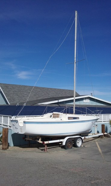 It does have a boat out front