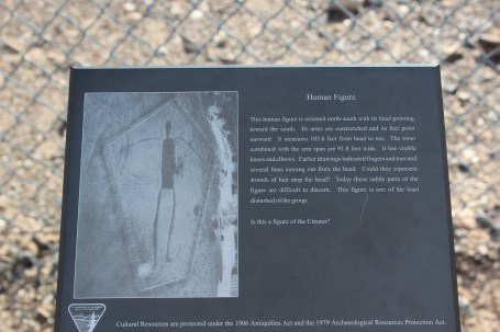 Each one has a plaque next to it which helped you see the picture from the ground